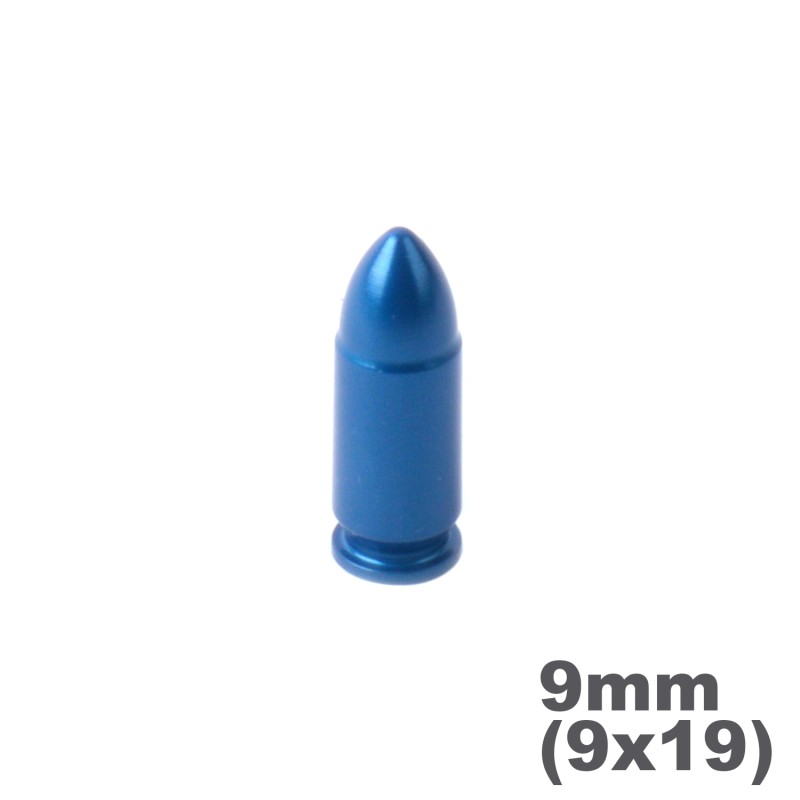 A-ZOOM BLUE Übungspatrone für Pistolen Farbe: blau (1 Stück) 9 mm (9 x19)