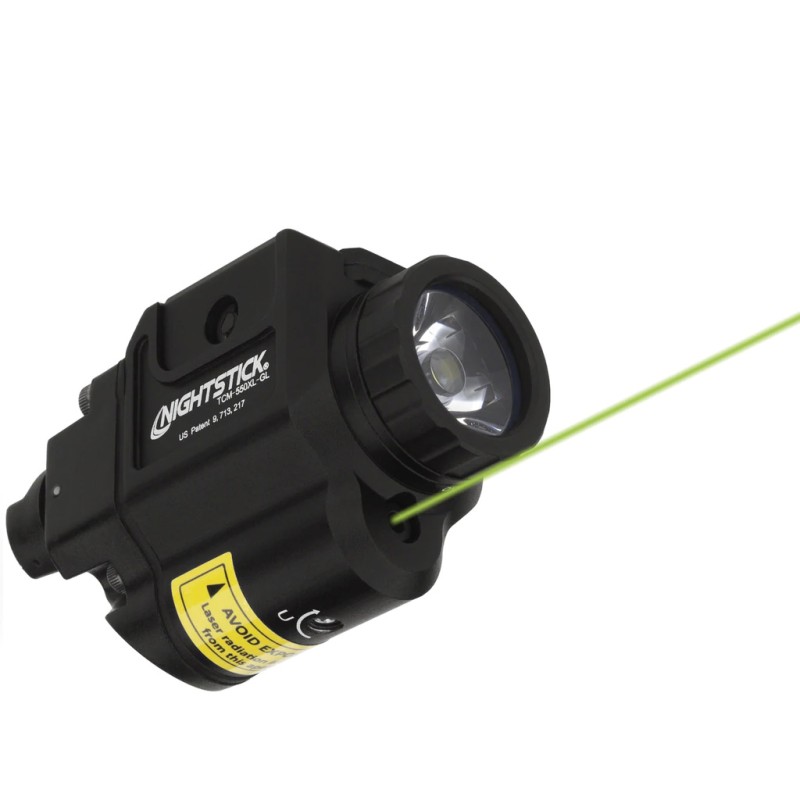Nightstick® TCM-550XL-GL Taktisches LED Weiß-Licht mit Grünlicht-Laser, Compact