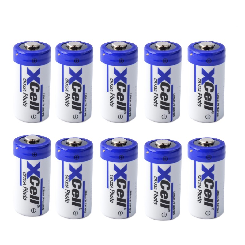 XCell Lithium Photo Batterie CR123A 3V/1550 mAh (10er Pack)