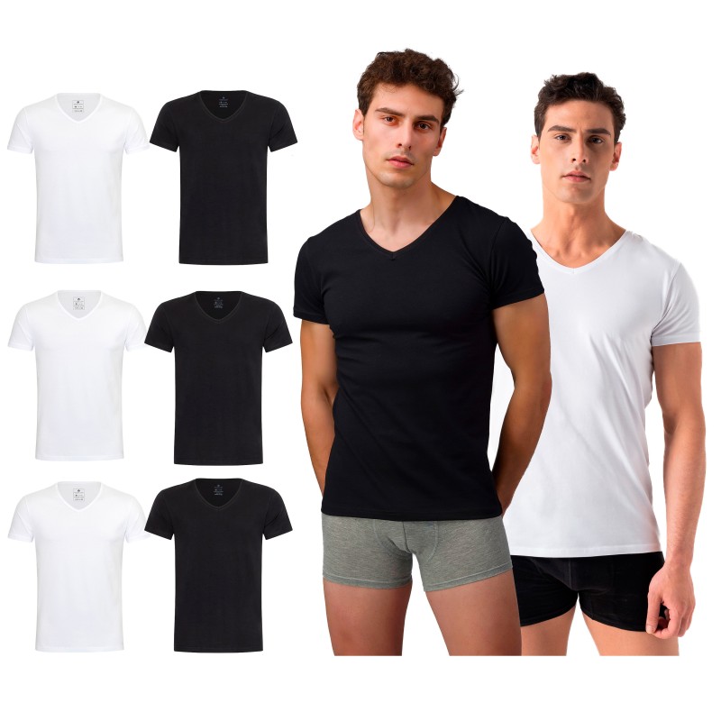 Burnell & Son T-Shirt / Funktions-Shirt, V-Ausschnitt, 3er Pack