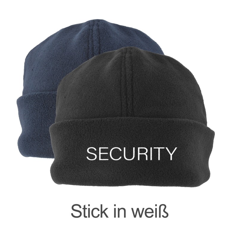 Fleece - Mütze, Einheitsgröße, Stick -SECURITY-