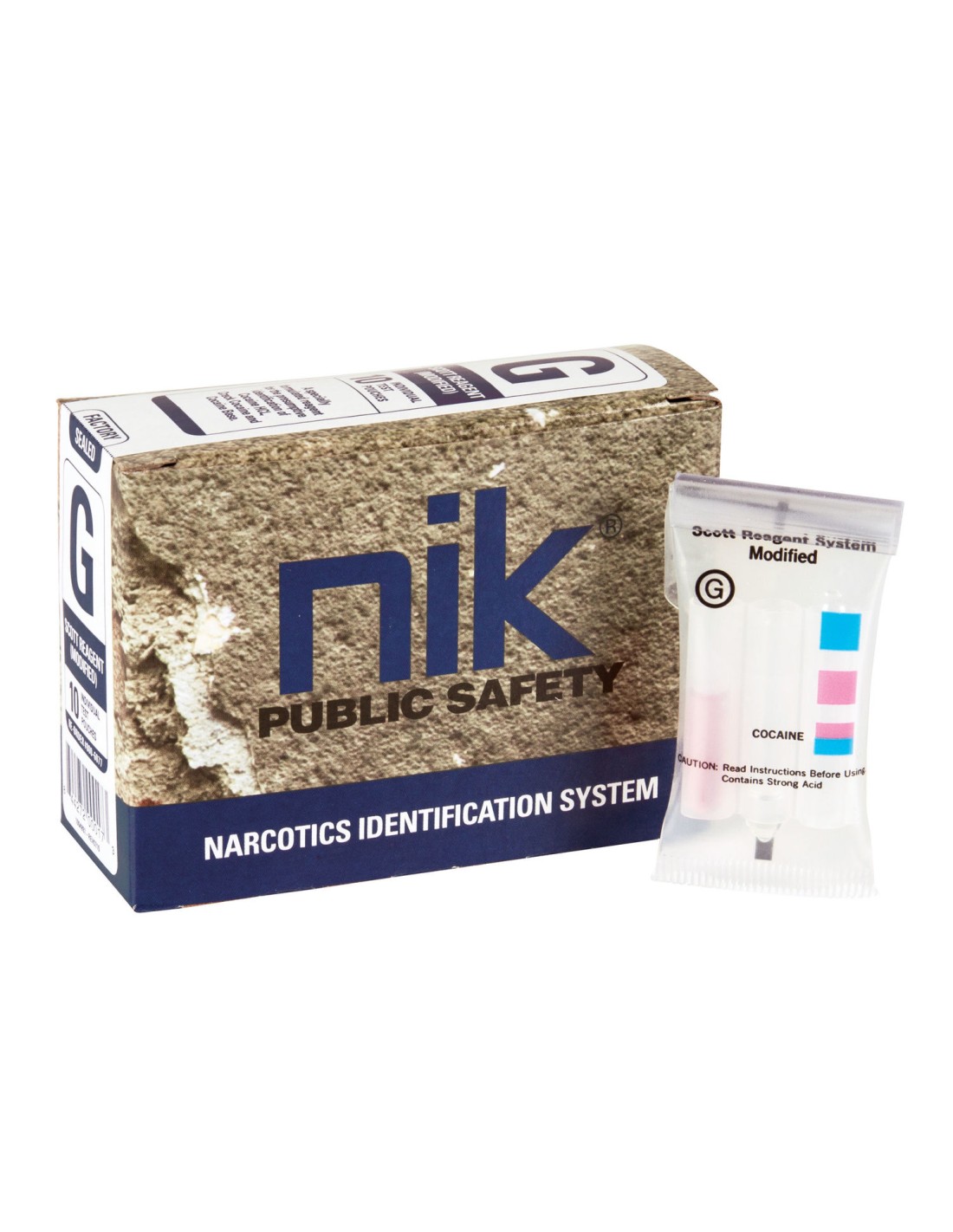 NIK® Drogen-Substanztest Test G Modified Scott  , 10er Box
