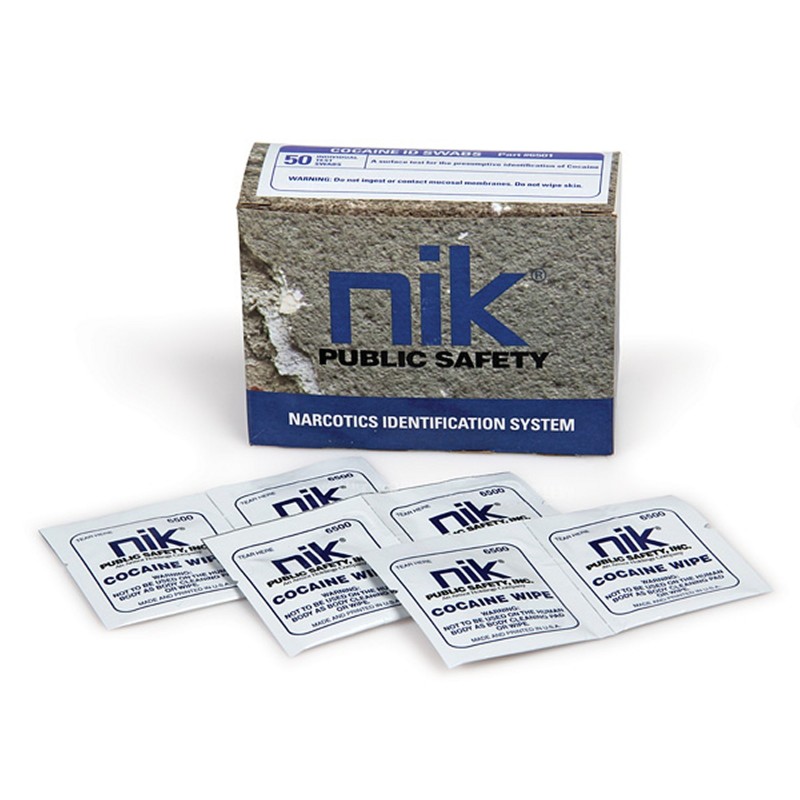 NIK® Drogentesttücher für Kokain (50er Box), Oberflächentest