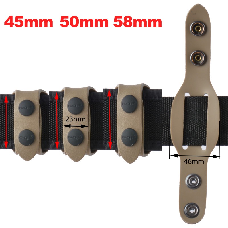 Beltkeeper COP® DL1511-BR, coyote w/black buttons