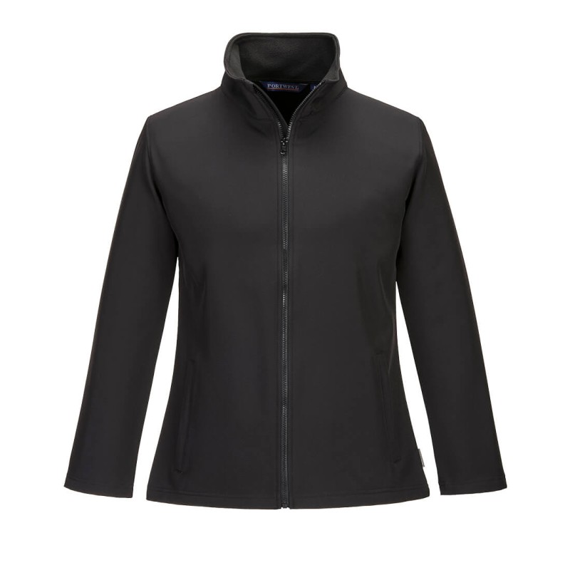 Womens softshell jacket, water-repellent with light fleece lining, up to 2XL