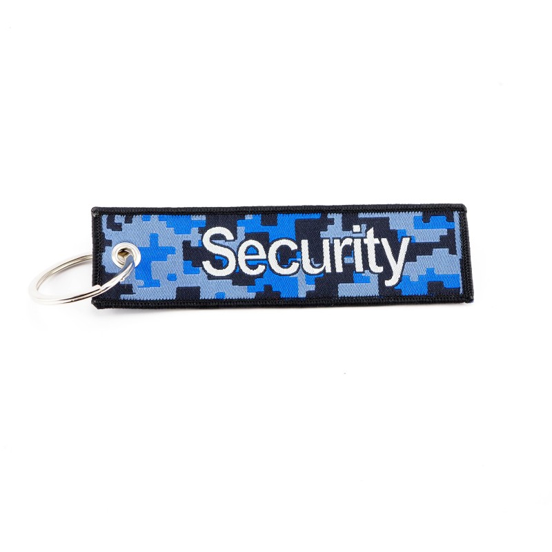 Key Holder SECURITY with ring, textile (125 x 35 mm)