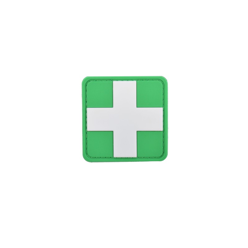 Klettabzeichen Erste Hilfe (First Aid) - gummiert (50 x 50 mm)