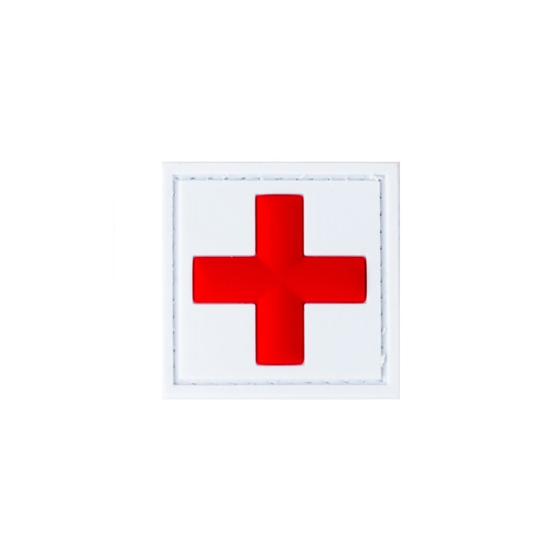Klettabzeichen Rotes Kreuz - gummiert (45 x 45 mm)