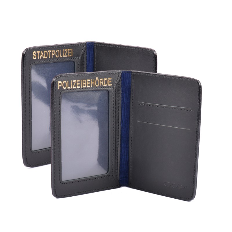 COP® ID holder for AUTHORITIES, for credit card-sized IDs, one-sided, leather