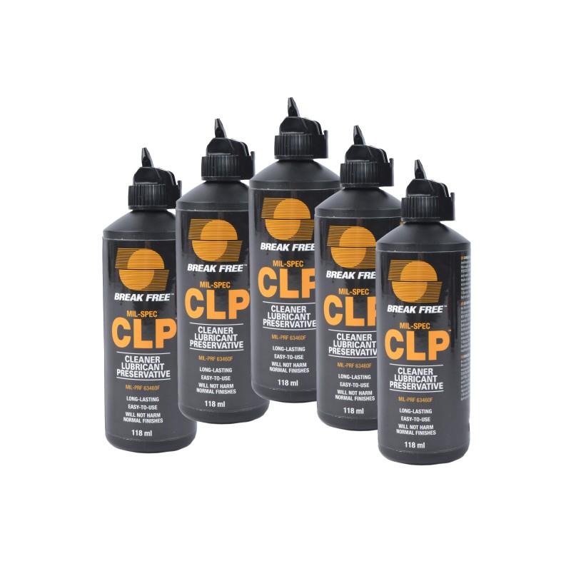 BREAK FREE® Multifunktionales Reinigungs- und Waffenöl "CLP 4", 118 ml 5er Pack