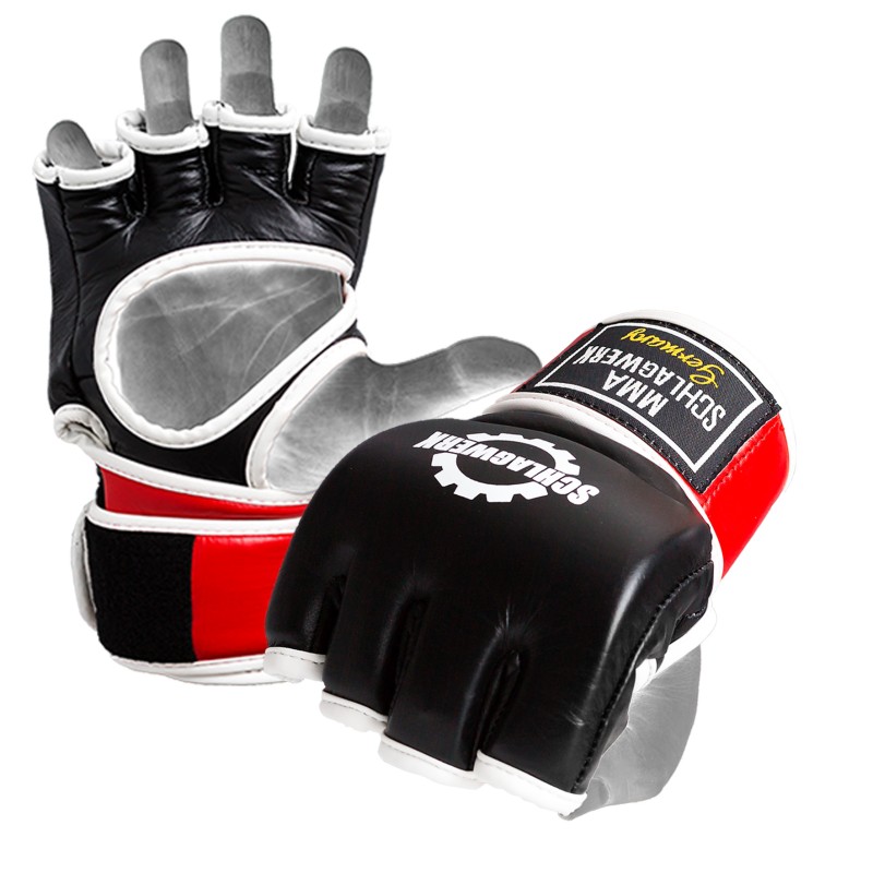 SCHLAGWERK Boxing Glove "MMA" black/red