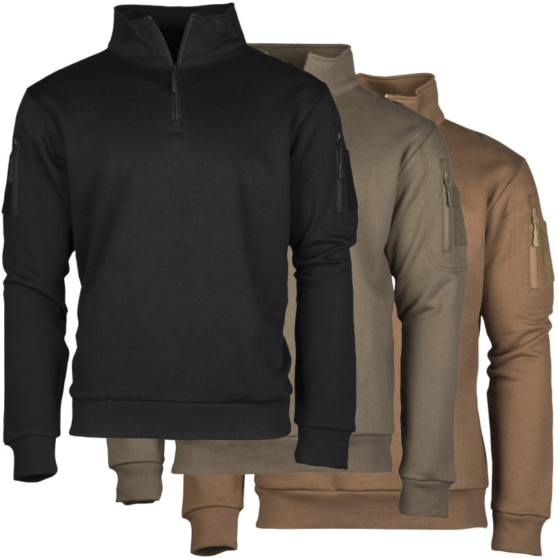 MIL-TEC® Tactical Sweatshirt mit 1/4 Zipper