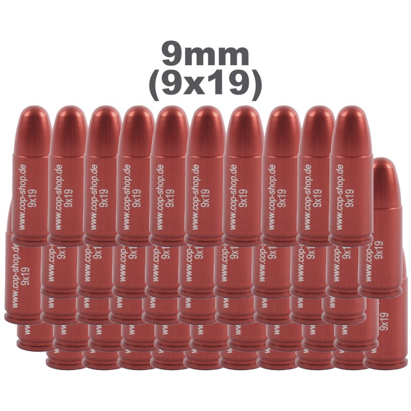 COP® practice/training cartridge for pistols color: red (50 piece)
