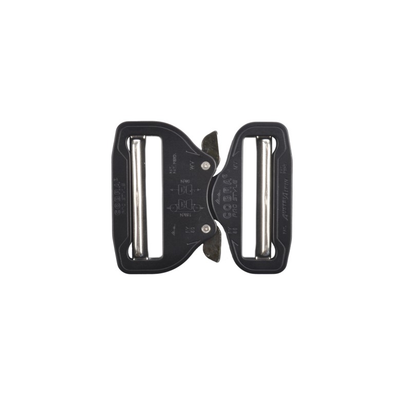COBRA® PRO STYLE Sicherheitsschließe schwarz-eloxiert für Gürtel bis 50 mm