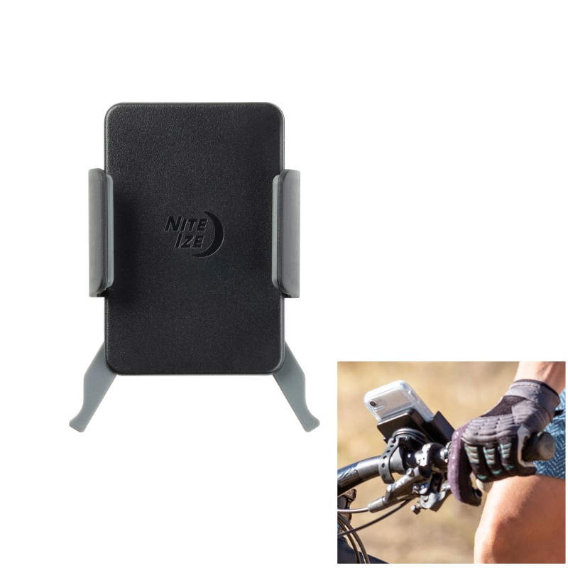 NiteIze(TM) Smartphone Halterung für Fahrradlenker, runde Gegenstände von 20-40 mm
