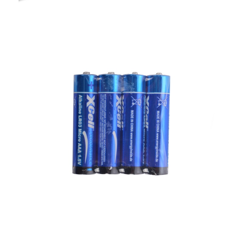 XCell  AAA LR03 Alkaline Batterie  (4er Pack Folie)