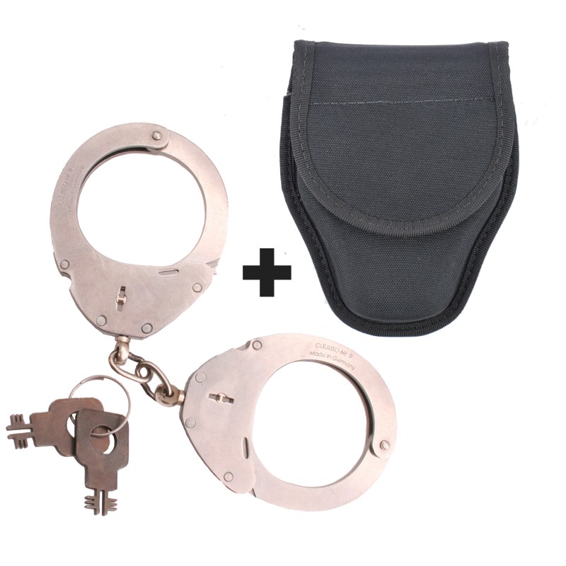 Clejuso Handcuff Model 9 and Bianchi Holster