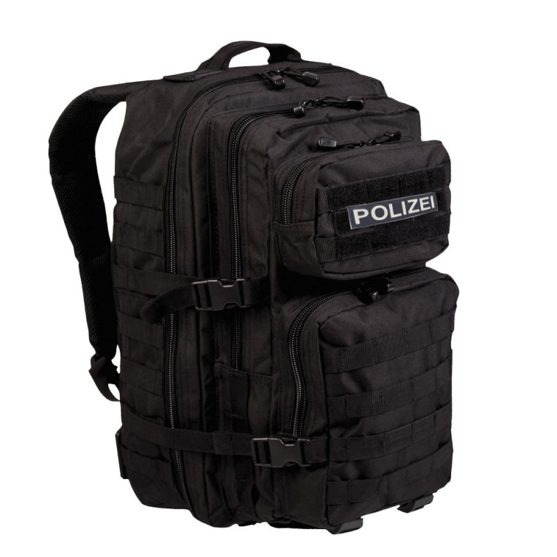 MIL-TEC® Rucksack "Assault Pack II LG"  (37 Liter), inkl. POLIZEI Aufschrift