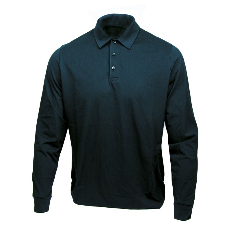 UF PRO® Langarm Poloshirt Classic, uniformblau
