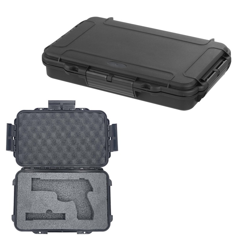 MAX® waterproof case with a universal custom inlay for 1 pistol and 1 magazine