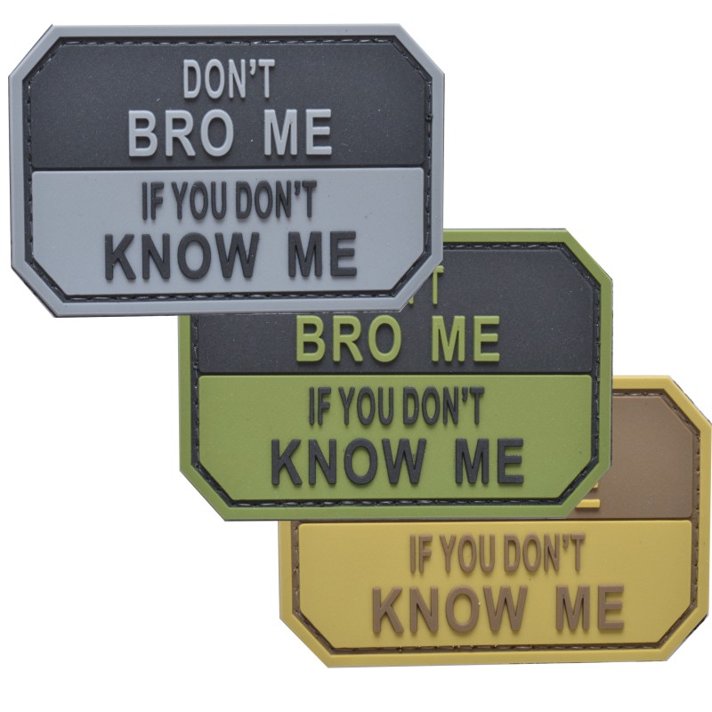 Patch- rubberized  DON`T BRO ME