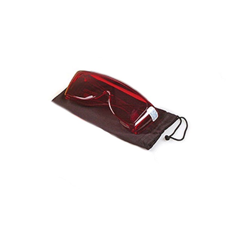 Farbige Filterbrille für Forensik, Spurensuche mit UV-Licht rot, inkl. Beutel