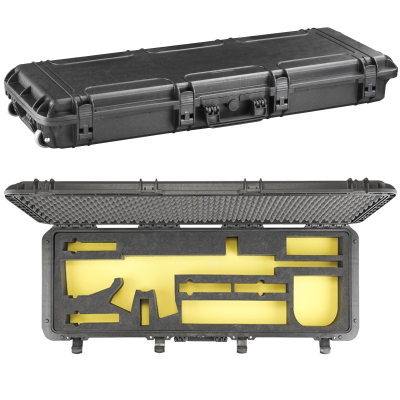 MAX® waterproof case with a universal custom inlay for M4/M16