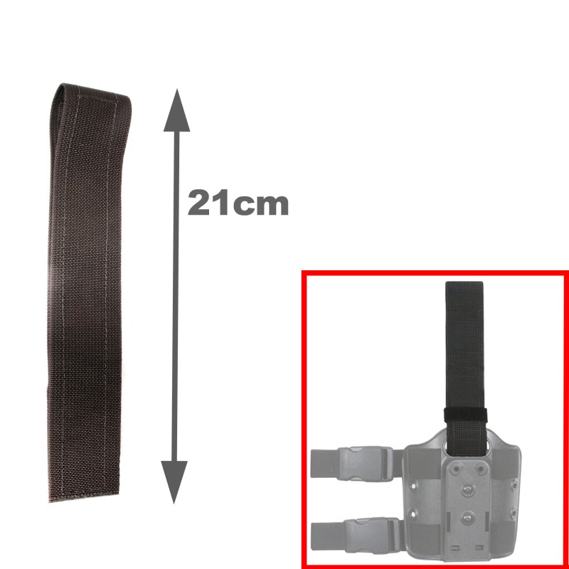 COP® 9296 vertikale Textilschlaufe für Oberschenkelholster, 21 cm